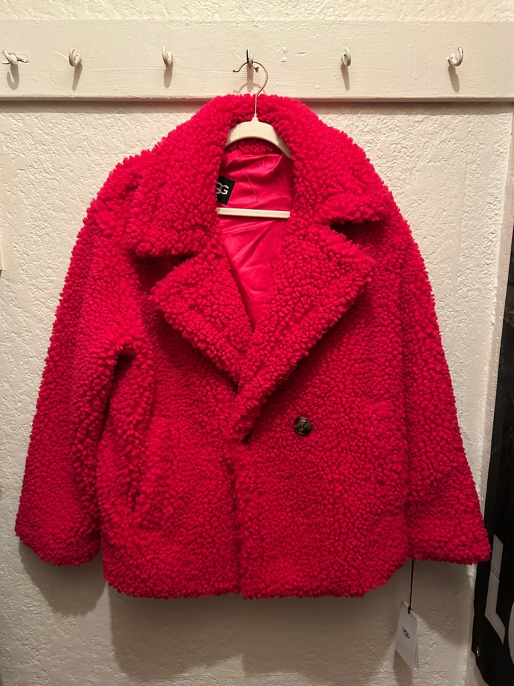 UGG Hot Pink Teddy Peacoat - Picture 4 of 8